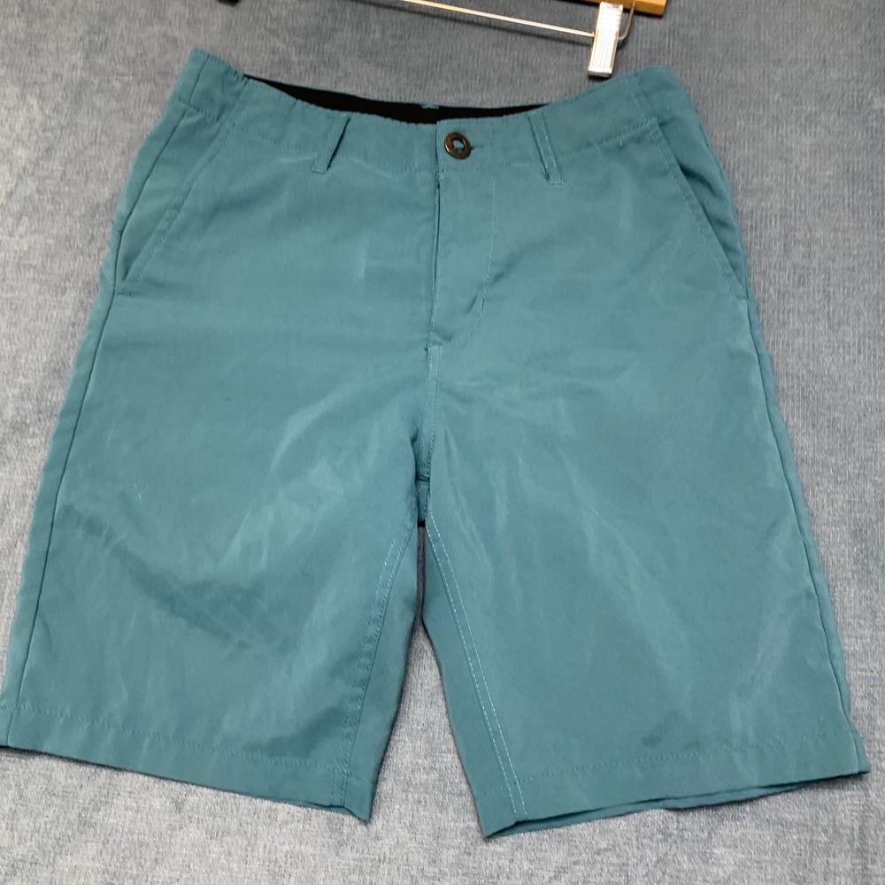 Volcom Surf & True Shorts Mens 30 Gray Flat Front Slash Pockets Straight Leg
